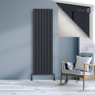 Radiva - OBI Dekoratif Alüminyum Radyatör 1900x564 Koyu Antrasit (1)