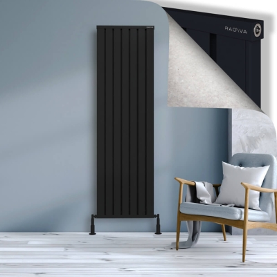 Radiva - OBI Dekoratif Alüminyum Radyatör 1900x564 Siyah