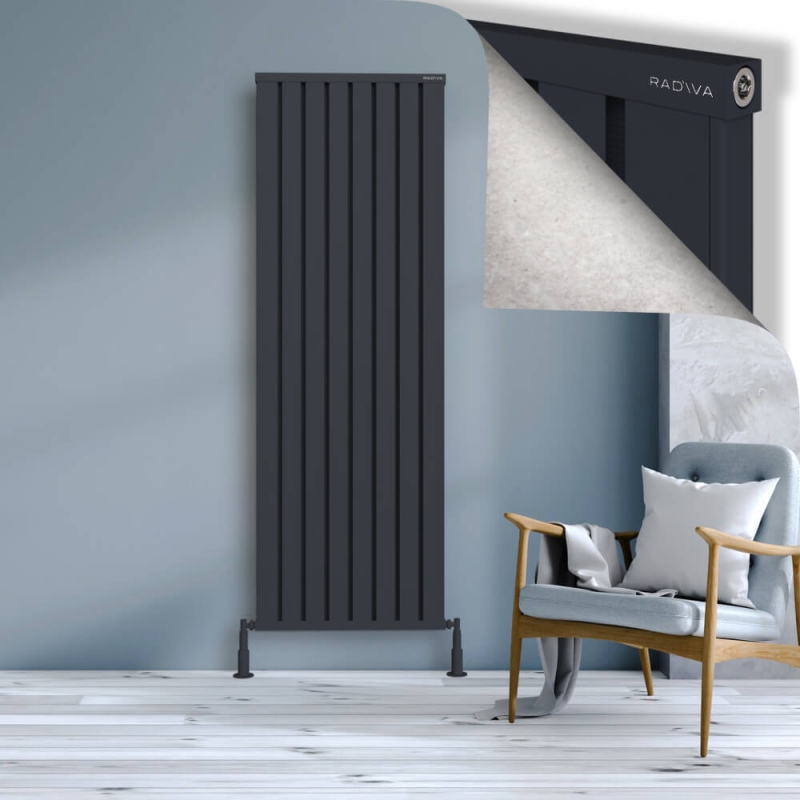 OBI Dekoratif Alüminyum Radyatör 1900x644 Koyu Antrasit - 2OBI19000644B6TS