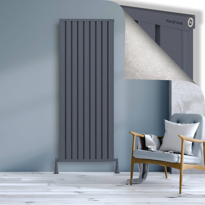 OBI Dekoratif Alüminyum Radyatör 1900x724 Antrasit - 2OBI19000724B2TS