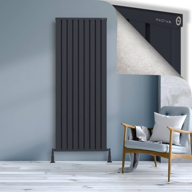 OBI Dekoratif Alüminyum Radyatör 1900x724 Koyu Antrasit - 2OBI19000724B6TS