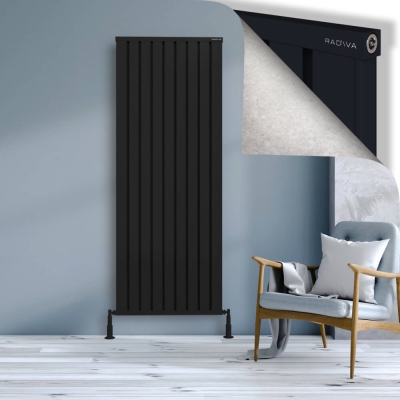 Radiva - OBI Dekoratif Alüminyum Radyatör 1900x724 Siyah (1)