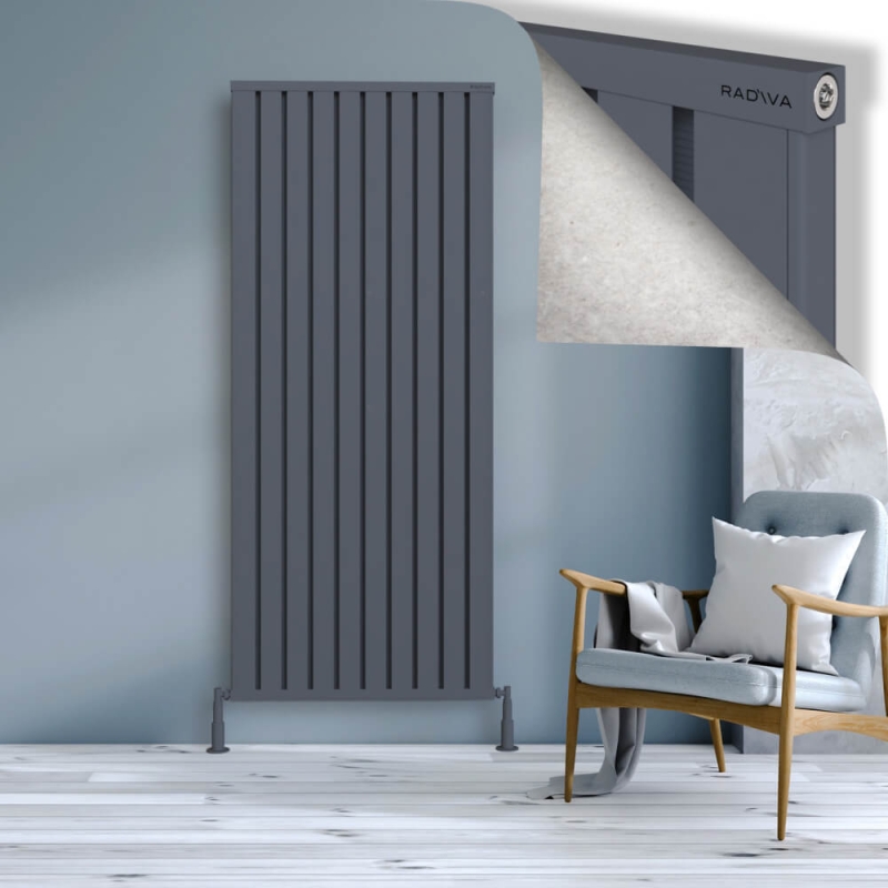 OBI Dekoratif Alüminyum Radyatör 1900x804 Antrasit - 2OBI19000804B2TS