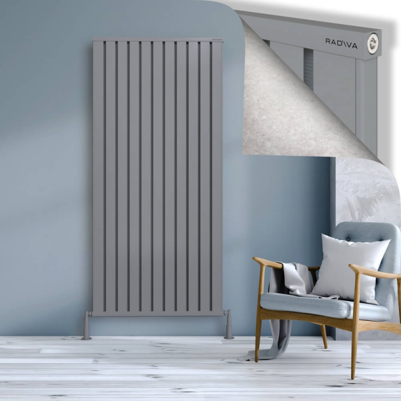 OBI Dekoratif Alüminyum Radyatör 1900x884 Gri - 2OBI19000884BLTS