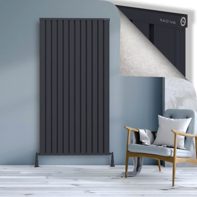 Radiva - OBI Dekoratif Alüminyum Radyatör 1900x964 Koyu Antrasit