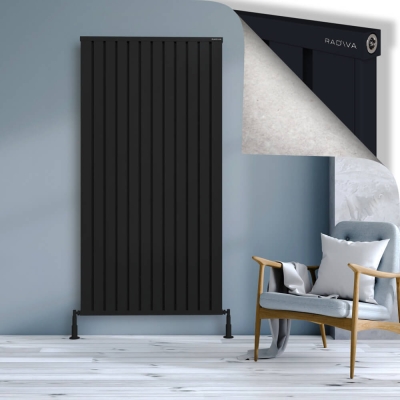 Radiva - OBI Dekoratif Alüminyum Radyatör 1900x964 Siyah