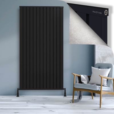 Radiva - OBI Dekoratif Alüminyum Radyatör 2000x1044 Siyah