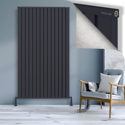 Radiva - OBI Dekoratif Alüminyum Radyatör 2000x1124 Koyu Antrasit (1)