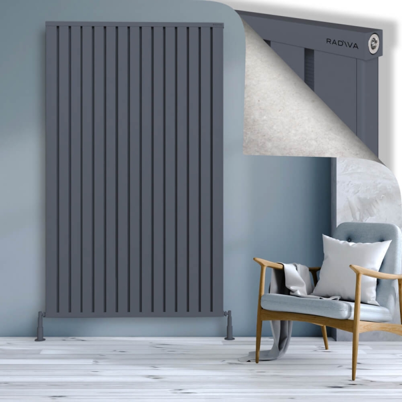 OBI Dekoratif Alüminyum Radyatör 2000x1204 Antrasit - 2OBI20001204B2TS