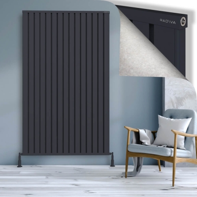Radiva - OBI Dekoratif Alüminyum Radyatör 2000x1204 Koyu Antrasit - 300
