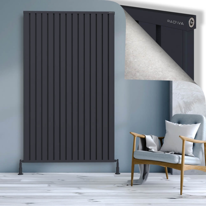 OBI Dekoratif Alüminyum Radyatör 2000x1204 Koyu Antrasit - 2OBI20001204B6TS