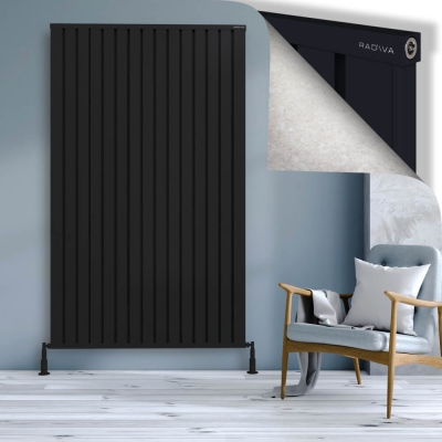 Radiva - OBI Dekoratif Alüminyum Radyatör 2000x1204 Siyah