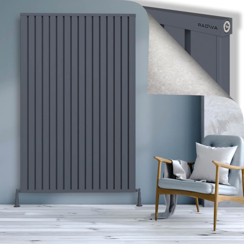 OBI Dekoratif Alüminyum Radyatör 2000x1284 Antrasit - 2OBI20001284B2TS