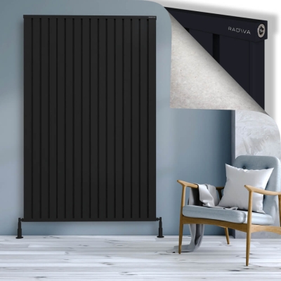 Radiva - OBI Dekoratif Alüminyum Radyatör 2000x1284 Siyah (1)