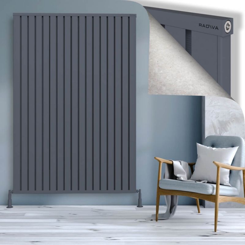 OBI Dekoratif Alüminyum Radyatör 2000x1364 Antrasit - 2OBI20001364B2TS