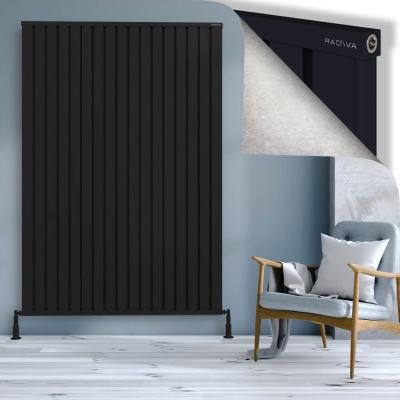 Radiva - OBI Dekoratif Alüminyum Radyatör 2000x1364 Siyah (1)
