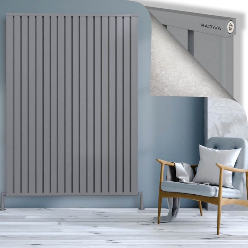 OBI Dekoratif Alüminyum Radyatör 2000x1444 Gri - 2OBI20001444BLTS