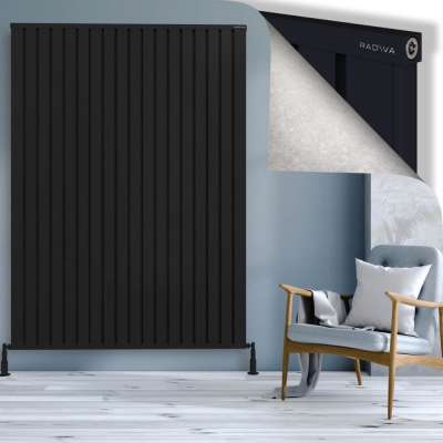 Radiva - OBI Dekoratif Alüminyum Radyatör 2000x1444 Siyah (1)