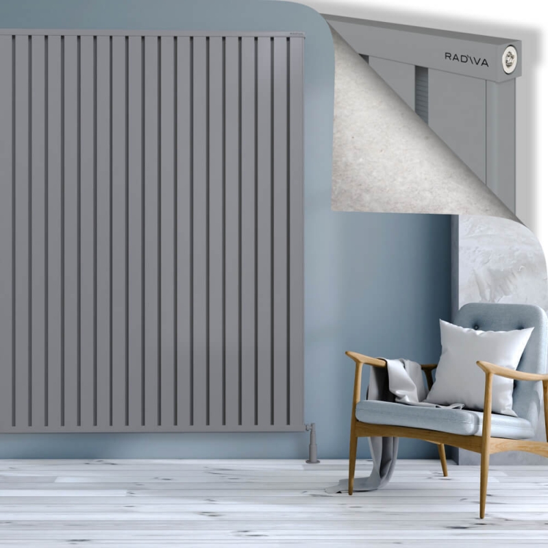 OBI Dekoratif Alüminyum Radyatör 2000x1524 Gri - 2OBI20001524BLTS