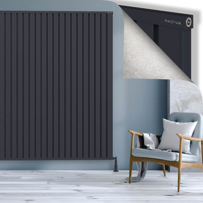 Radiva - OBI Dekoratif Alüminyum Radyatör 2000x1764 Koyu Antrasit (1)