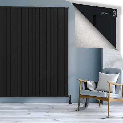 Radiva - OBI Dekoratif Alüminyum Radyatör 2000x2564 Siyah (1)