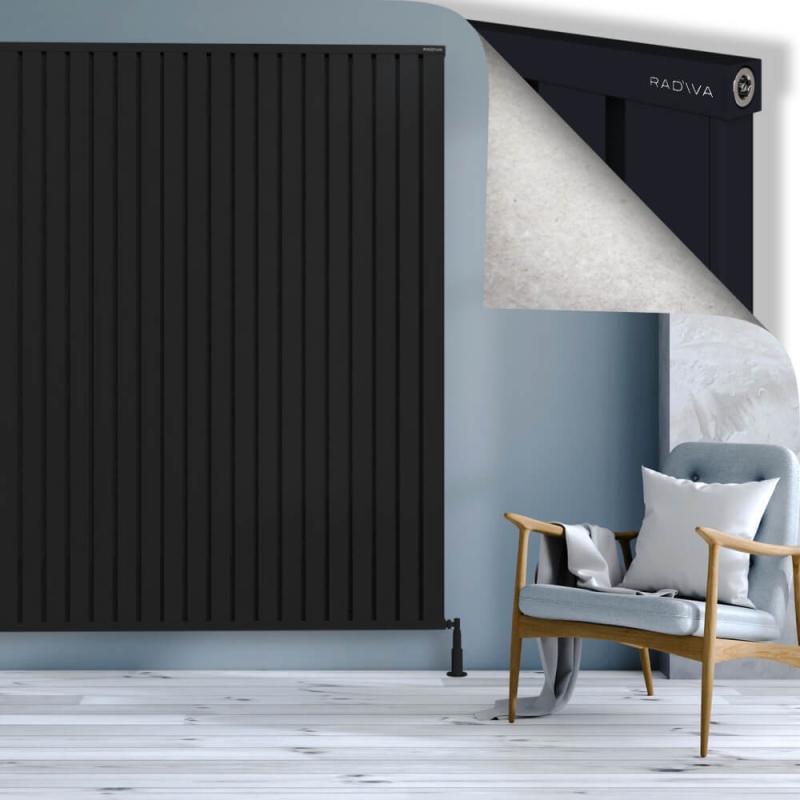 OBI Dekoratif Alüminyum Radyatör 2000x2884 Siyah - 2OBI20002884B3TS