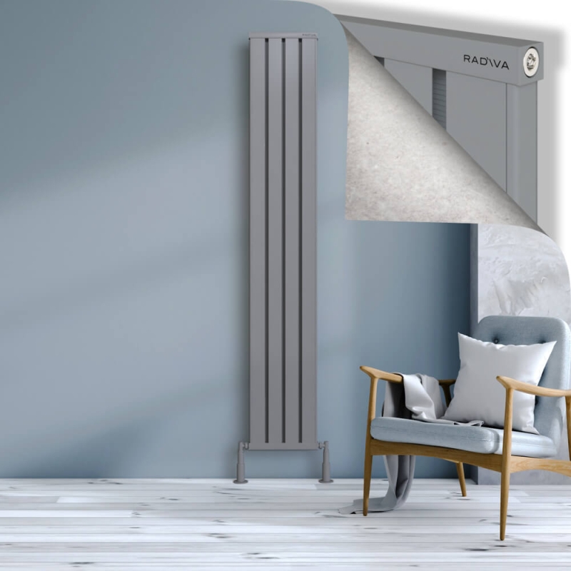 OBI Dekoratif Alüminyum Radyatör 2000x324 Gri - 2OBI20000324BLTS