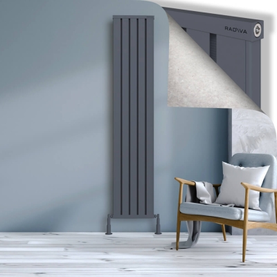 Radiva - OBI Dekoratif Alüminyum Radyatör 2000x404 Antrasit