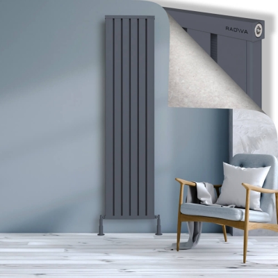 Radiva - OBI Dekoratif Alüminyum Radyatör 2000x484 Antrasit (1)