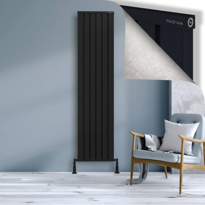 Radiva - OBI Dekoratif Alüminyum Radyatör 2000x484 Siyah (1)