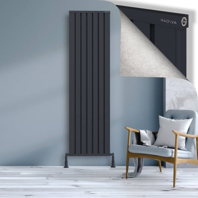 Radiva - OBI Dekoratif Alüminyum Radyatör 2000x564 Koyu Antrasit (1)