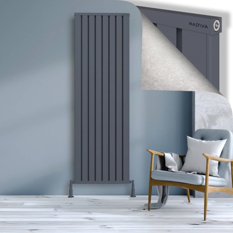 OBI Dekoratif Alüminyum Radyatör 2000x644 Antrasit - 2OBI20000644B2TS