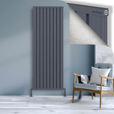 Radiva - OBI Dekoratif Alüminyum Radyatör 2000x724 Antrasit