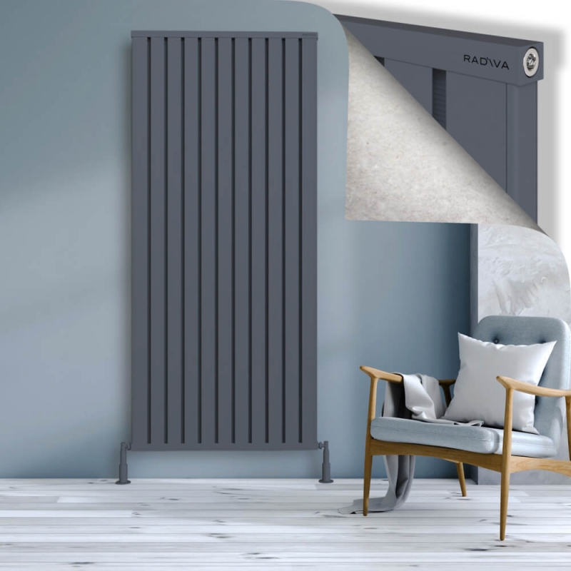 OBI Dekoratif Alüminyum Radyatör 2000x884 Antrasit - 2OBI20000884B2TS