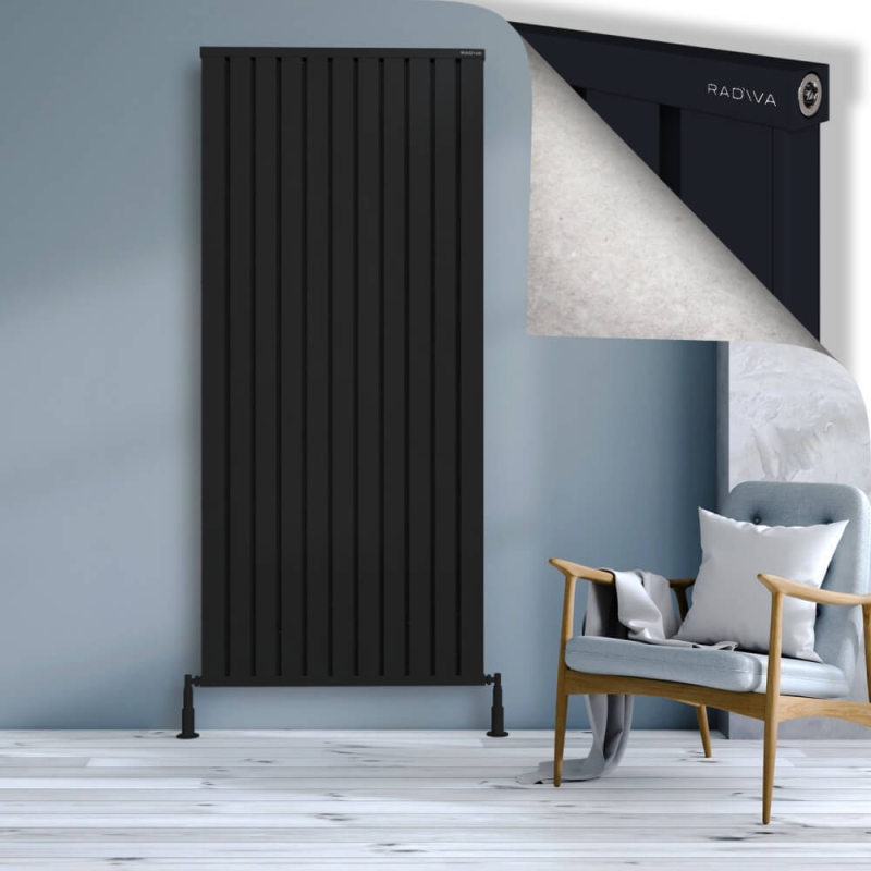 OBI Dekoratif Alüminyum Radyatör 2000x884 Siyah - 2OBI20000884B3TS