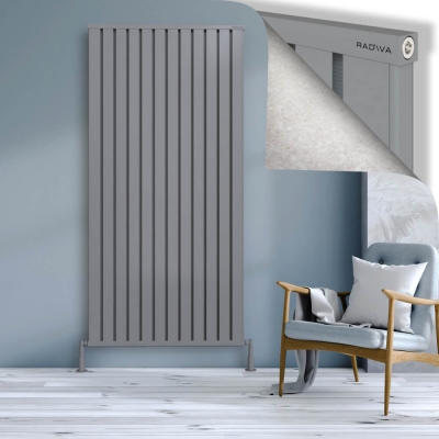Radiva - OBI Dekoratif Alüminyum Radyatör 2000x964 Gri - 300