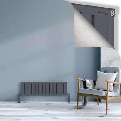 Radiva - OBI Dekoratif Alüminyum Radyatör 300x1044 Antrasit (1)