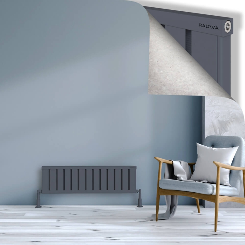 OBI Dekoratif Alüminyum Radyatör 300x1044 Antrasit - 2OBI03001044B2TS