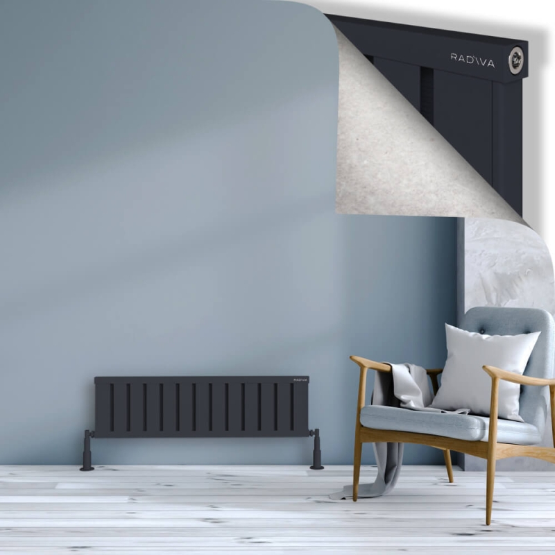 OBI Dekoratif Alüminyum Radyatör 300x1044 Koyu Antrasit - 2OBI03001044B6TS