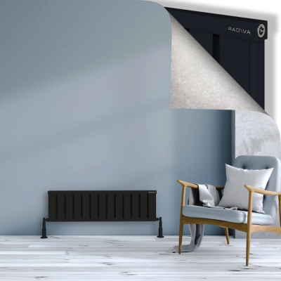 Radiva - OBI Dekoratif Alüminyum Radyatör 300x1044 Siyah
