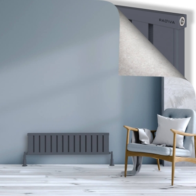 Radiva - OBI Dekoratif Alüminyum Radyatör 300x1124 Antrasit (1)