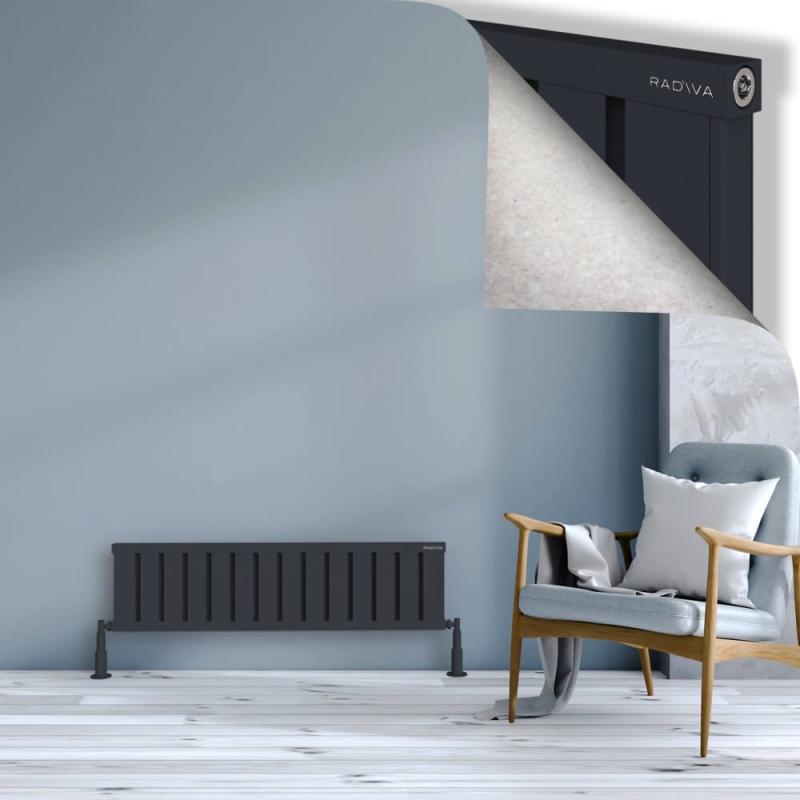 OBI Dekoratif Alüminyum Radyatör 300x1124 Koyu Antrasit - 2OBI03001124B6TS