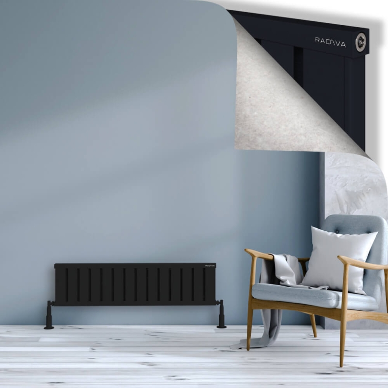 OBI Dekoratif Alüminyum Radyatör 300x1124 Siyah - 2OBI03001124B3TS