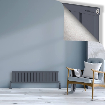 Radiva - OBI Dekoratif Alüminyum Radyatör 300x1204 Antrasit