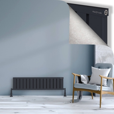 Radiva - OBI Dekoratif Alüminyum Radyatör 300x1204 Koyu Antrasit (1)