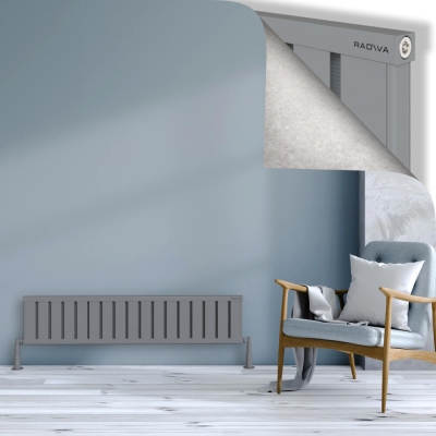 Radiva - OBI Dekoratif Alüminyum Radyatör 300x1364 Gri (1)
