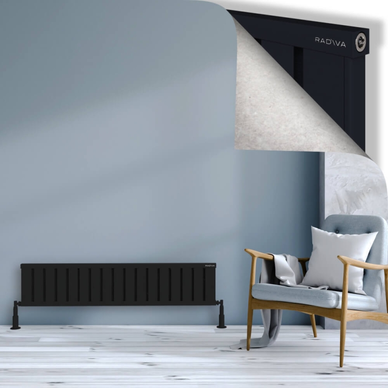 OBI Dekoratif Alüminyum Radyatör 300x1364 Siyah - 2OBI03001364B3TS