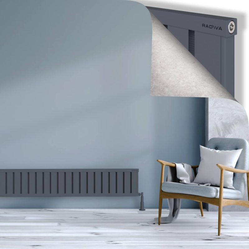 OBI Dekoratif Alüminyum Radyatör 300x1604 Antrasit - 2OBI03001604B2TS