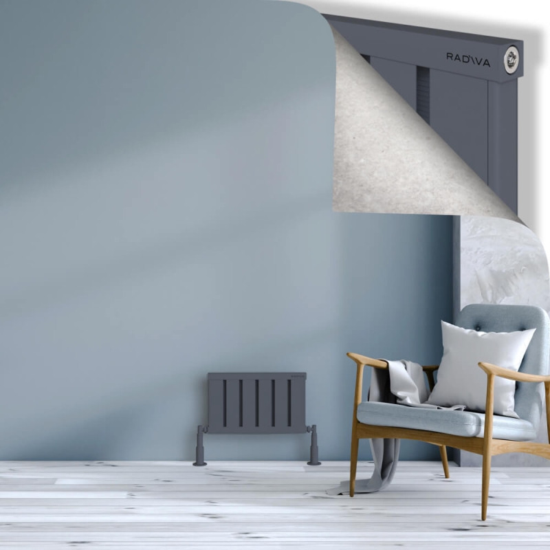 OBI Dekoratif Alüminyum Radyatör 300x484 Antrasit - 2OBI03000484B2TS