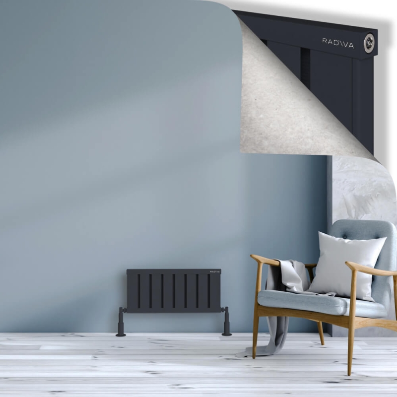 OBI Dekoratif Alüminyum Radyatör 300x644 Koyu Antrasit - 2OBI03000644B6TS